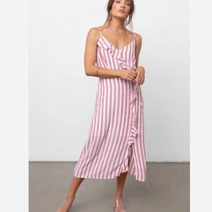 Rails Ariel Red Striped Dress. Size Medium.